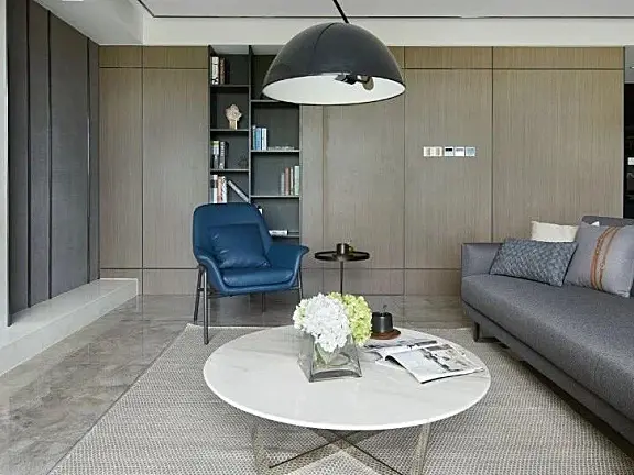 【力设计】- 白金海岸极简样板房丨实景照片+CAD施工图丨55M