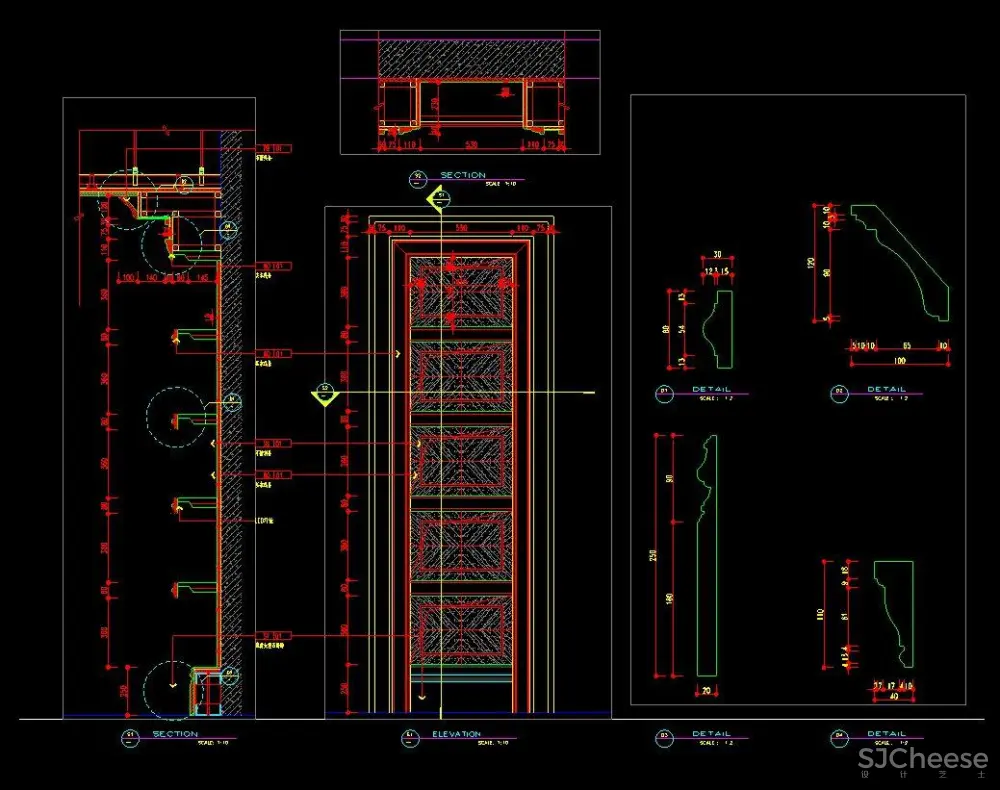 收口,节点,剖面CAD图合集丨5656套室内施工图大样节点丨DWG格式丨1.91G