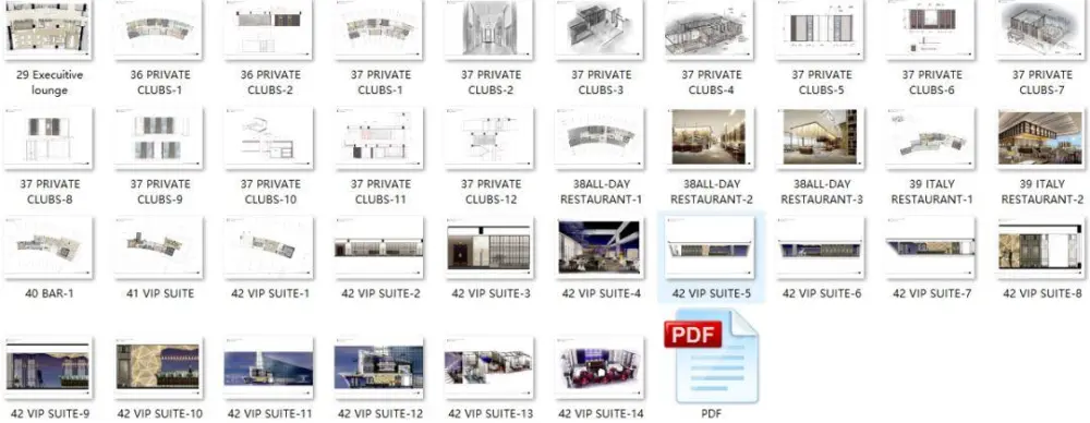CCD-佛山罗浮宫索菲特酒店丨设计方案+效果图+PDF施工图(无CAD)+官方摄影丨534M