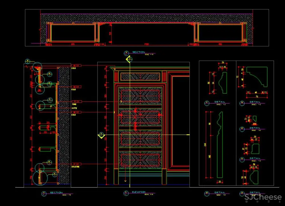 收口,节点,剖面CAD图合集丨5656套室内施工图大样节点丨DWG格式丨1.91G