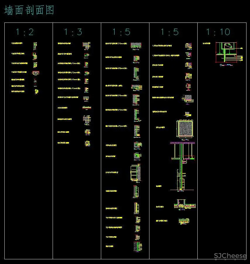 收口,节点,剖面CAD图合集丨5656套室内施工图大样节点丨DWG格式丨1.91G
