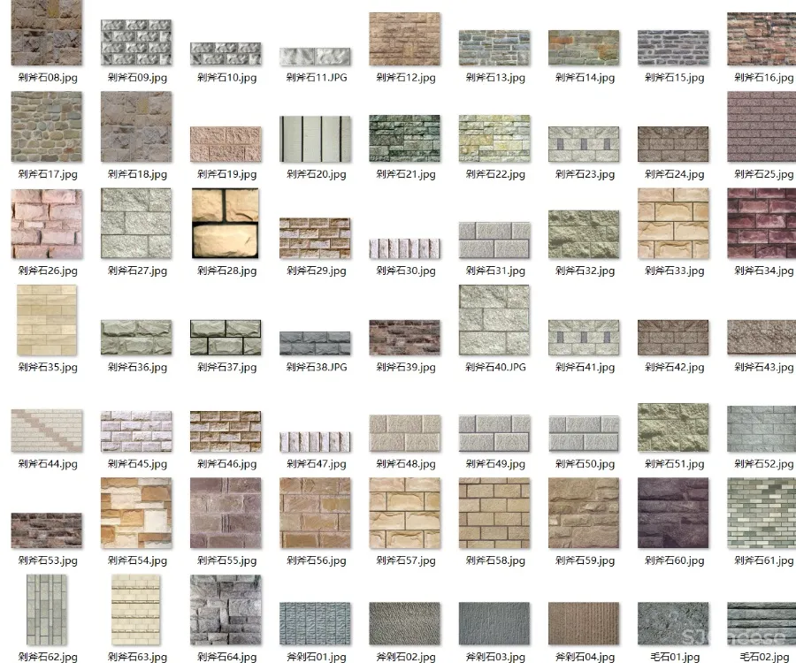 史上最全丨31大类丨6800种丨SketchUp材质库丨1.04G