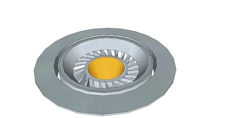 sketch up 6款常用经典筒灯，吊顶筒灯，SU草图大师筒灯模型