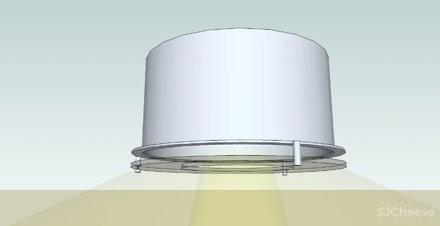 sketch up 6款常用经典筒灯，吊顶筒灯，SU草图大师筒灯模型