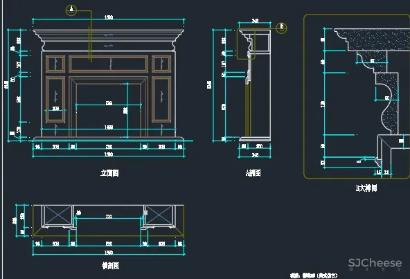 木作综合图库 I 门类+垭口+窗套+线条+壁炉+酒架+各类柜子、墙板、罗马柱 6M
