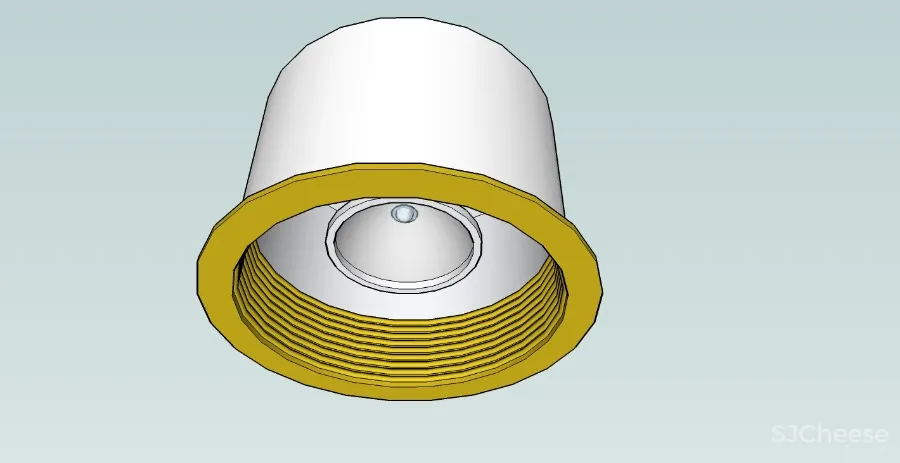 sketch up 6款常用经典筒灯，吊顶筒灯，SU草图大师筒灯模型