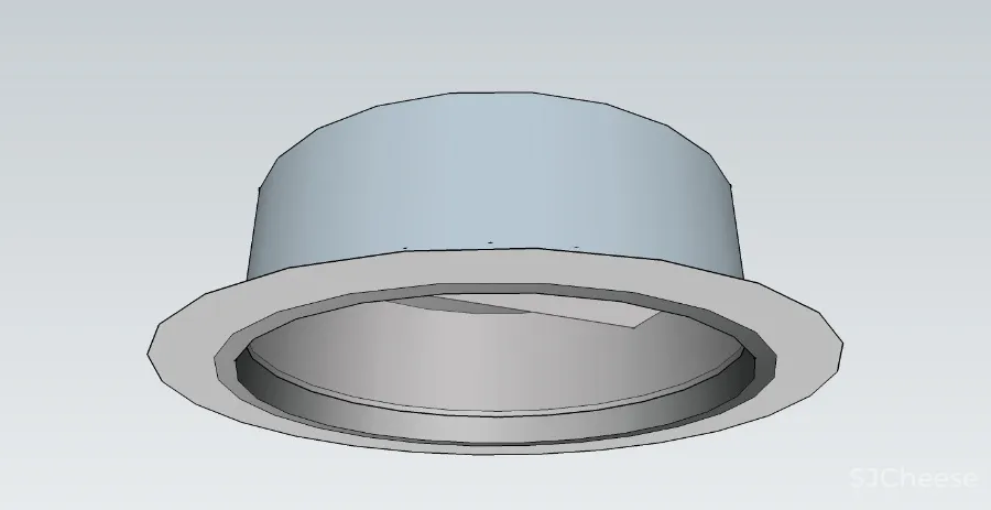 sketch up 6款常用经典筒灯，吊顶筒灯，SU草图大师筒灯模型