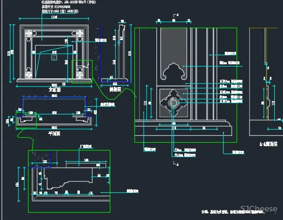 木作综合图库 I 门类+垭口+窗套+线条+壁炉+酒架+各类柜子、墙板、罗马柱 6M