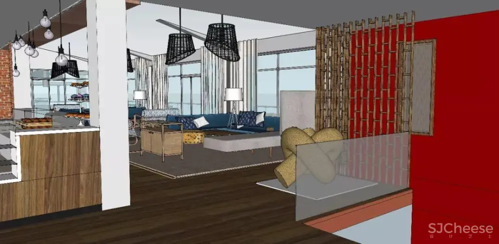 莫干山裸心谷泊度假酒店丨效果图+CAD施工图纸+物料丨1.96G