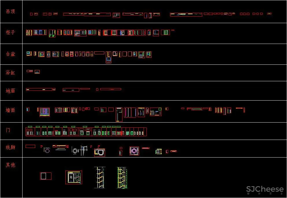 收口,节点,剖面CAD图合集丨5656套室内施工图大样节点丨DWG格式丨1.91G