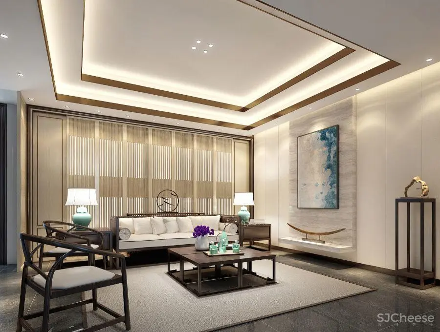 380㎡中式轻奢 – 独栋别墅｜设计方案+效果图+施工图+预算清单｜116M