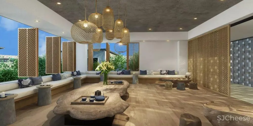 莫干山裸心谷泊度假酒店丨效果图+CAD施工图纸+物料丨1.96G