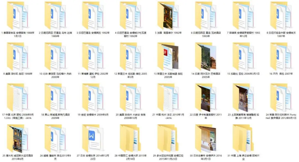 全球31家安缦度假酒店丨专业摄影合集丨实景图4100张JPG高清丨2.92G