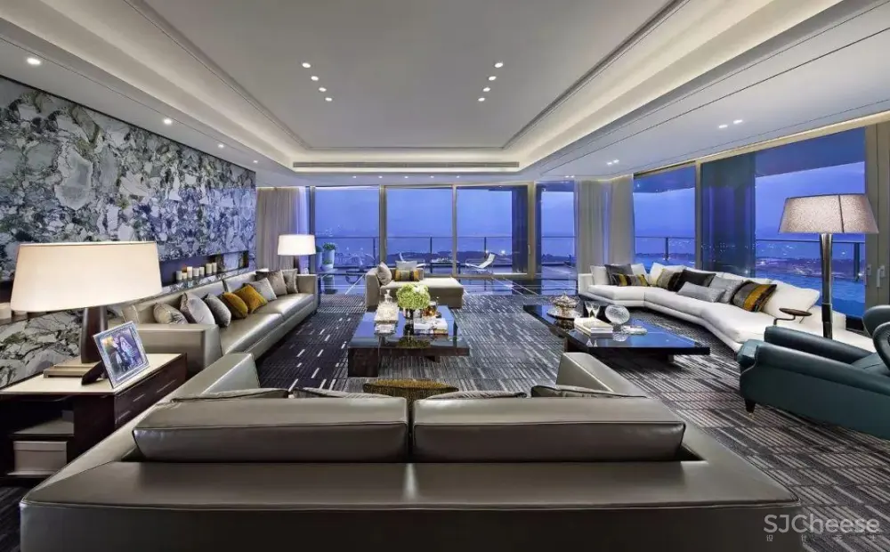 梁志天深圳湾一号设计案例丨CAD施工图+高清实景+软装+物料丨157M