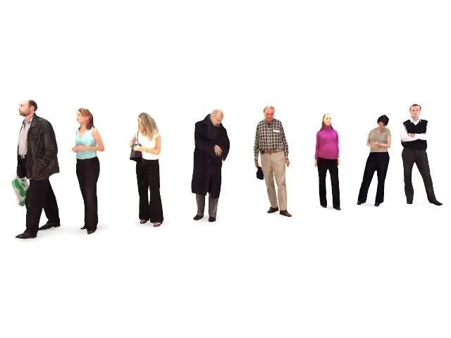 SketchUp草图大师丨SU-人物合集三维人物模型大全丨skp格式丨123M