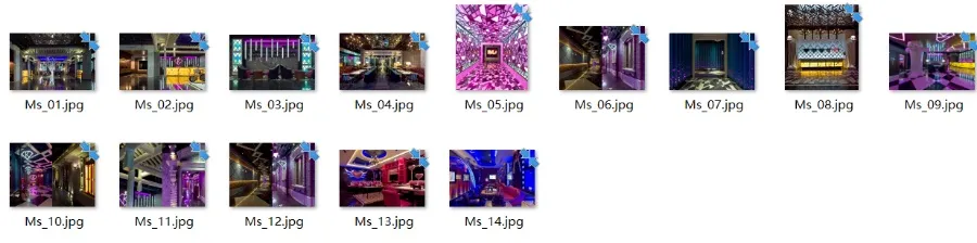 休闲会所丨娱乐空间丨酒吧KTV参考案例丨1160张套图60套丨JPG高清丨1.5G