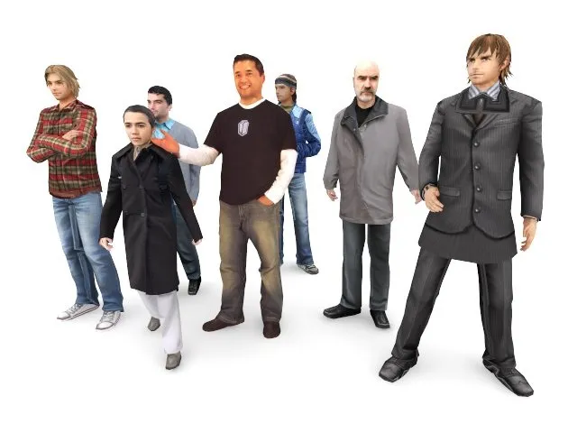 SketchUp草图大师丨SU-人物合集三维人物模型大全丨skp格式丨123M