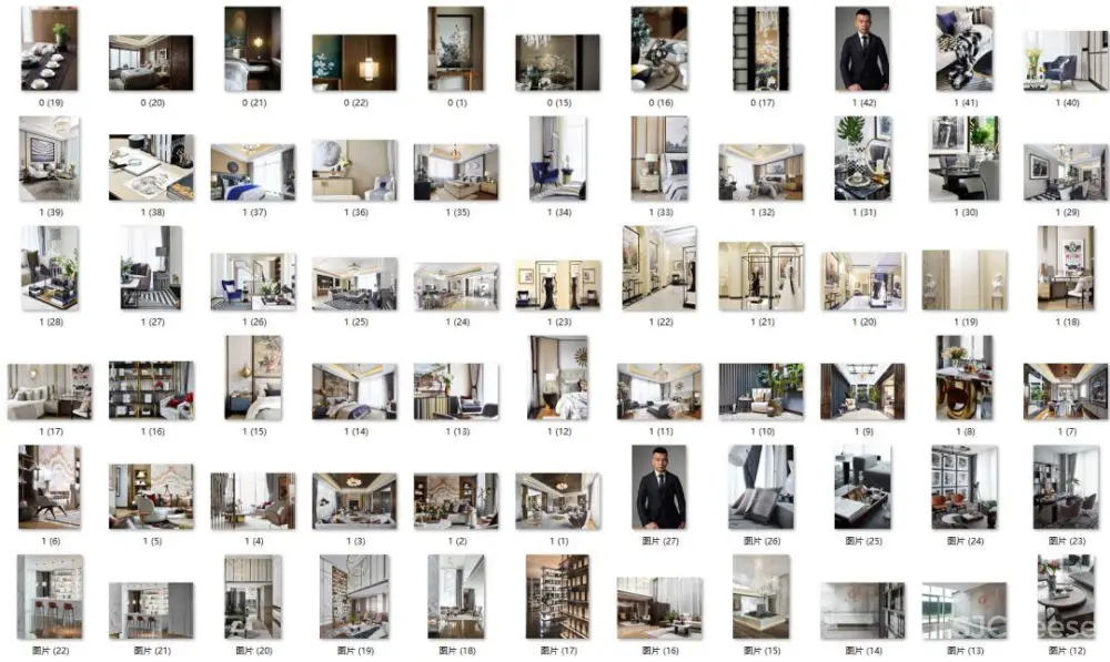 轻奢样板间 – 案例作品集丨32套案例1040张效果图丨JPG高清丨970M