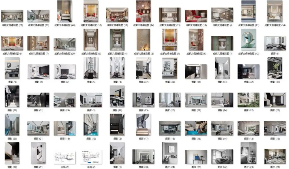 轻奢样板间 – 案例作品集丨32套案例1040张效果图丨JPG高清丨970M