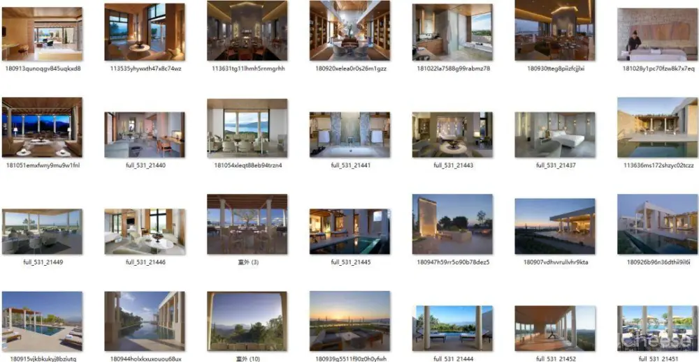 全球31家安缦度假酒店丨专业摄影合集丨实景图4100张JPG高清丨2.92G