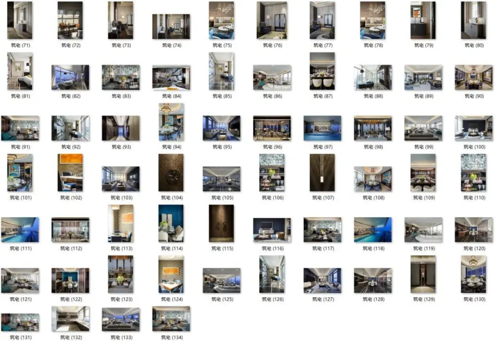 梁志天深圳湾一号设计案例丨CAD施工图+高清实景+软装+物料丨157M