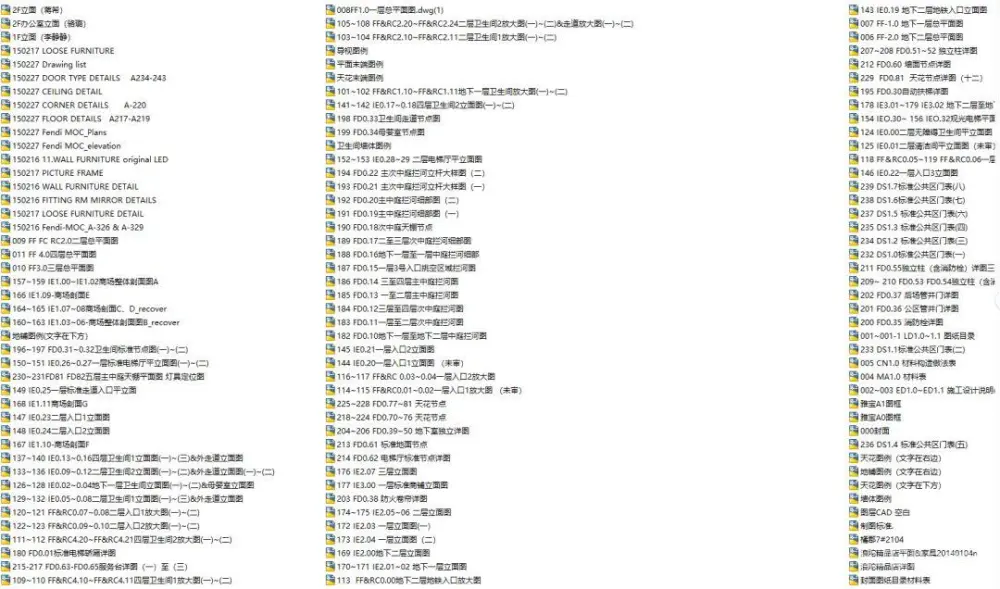 44套商业空间装修案例丨CAD施工图+效果图丨4.46G
