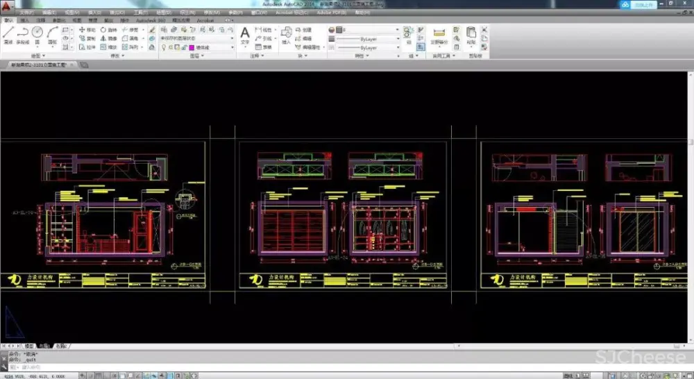 简约别墅设计案例丨CAD施工图+效果图+平面图、立面图丨41M