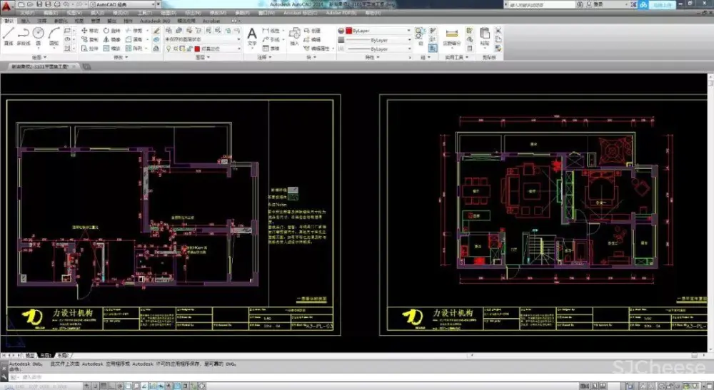 简约别墅设计案例丨CAD施工图+效果图+平面图、立面图丨41M