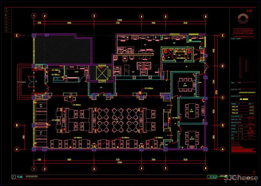 五味壹品兰州拉面餐厅-方案设计丨全套CAD施工图+效果图丨76M