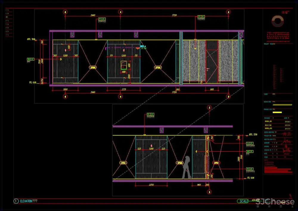 五味壹品兰州拉面餐厅-方案设计丨全套CAD施工图+效果图丨76M