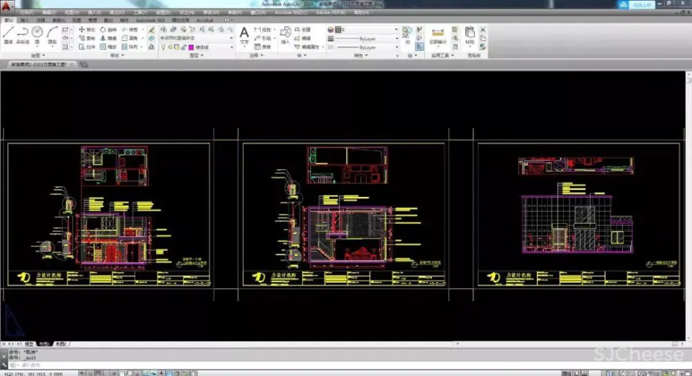 简约别墅设计案例丨CAD施工图+效果图+平面图、立面图丨41M