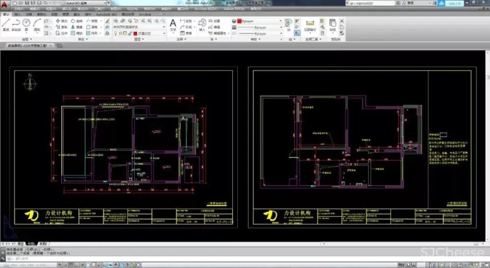 简约别墅设计案例丨CAD施工图+效果图+平面图、立面图丨41M