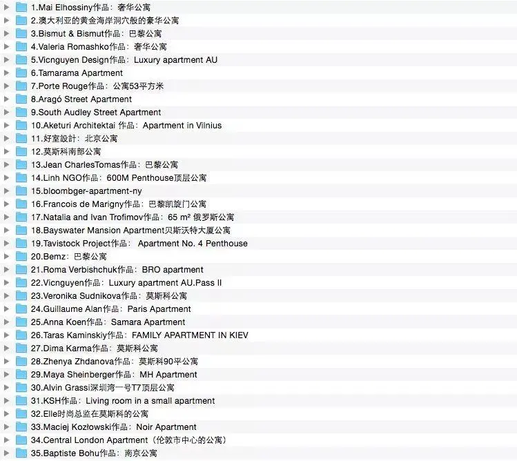 公寓空间 – 高清作品集丨高清摄影35套605张丨1.18G