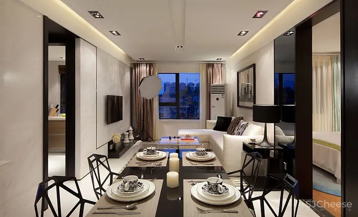 徐树仁 杭州丽景山样板房丨CAD施工图+效果图+实景照片丨32.4M