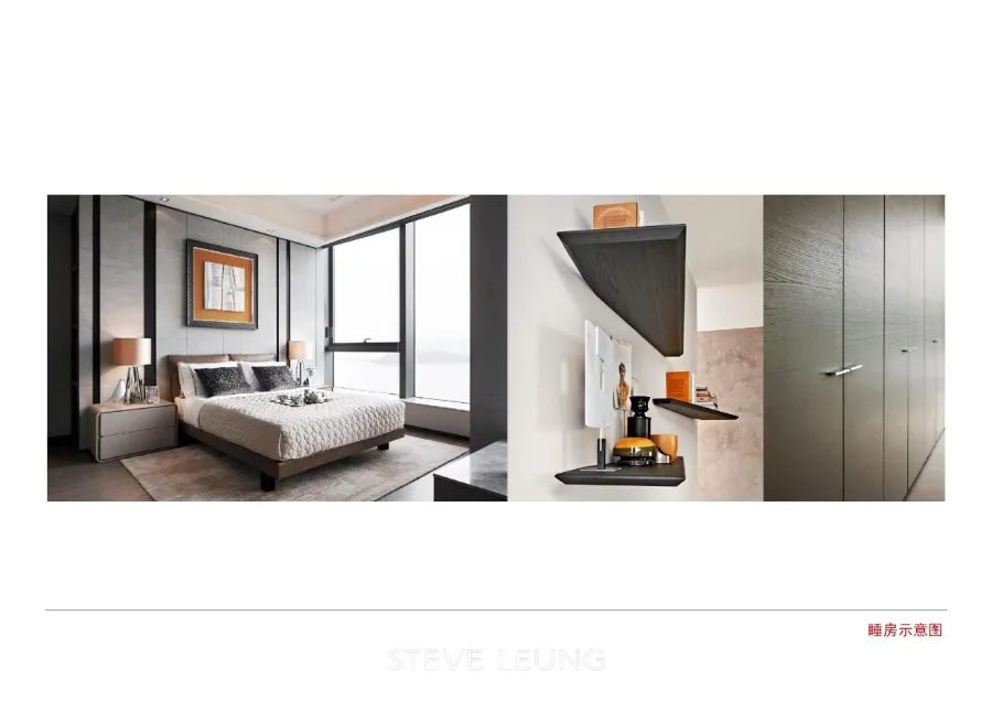 梁志天－中山100㎡轻奢样板间丨CAD施工图+效果图+物料表丨156M