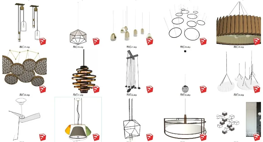 办公设计必备丨619个办公空间专用SU模型丨2.18G