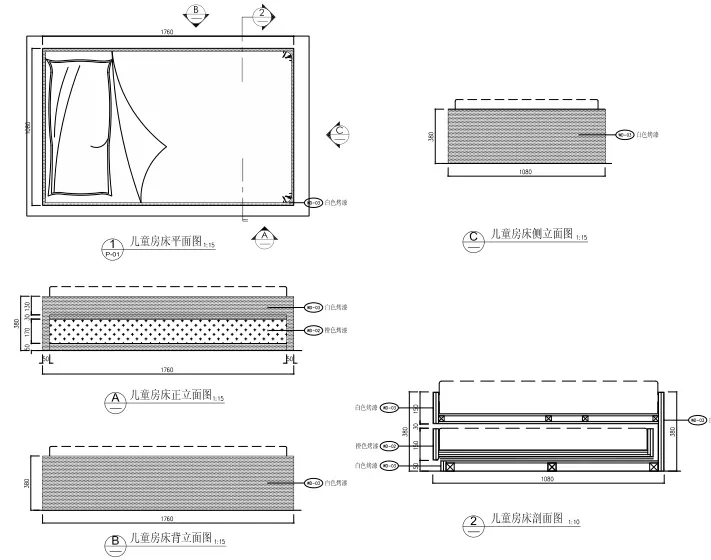 梁志天－中山100㎡轻奢样板间丨CAD施工图+效果图+物料表丨156M