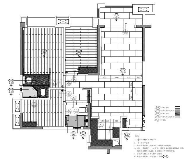 梁志天－中山100㎡轻奢样板间丨CAD施工图+效果图+物料表丨156M