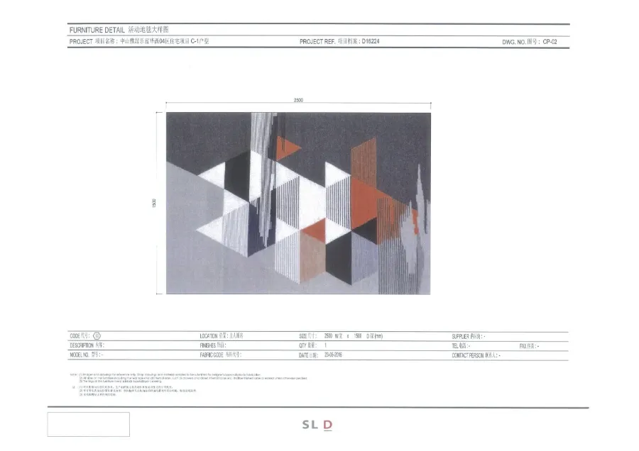 梁志天－中山100㎡轻奢样板间丨CAD施工图+效果图+物料表丨156M