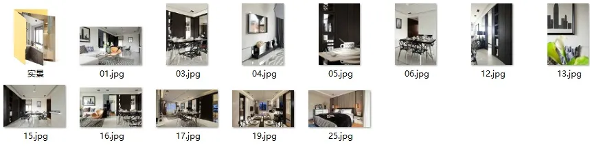 徐树仁 杭州丽景山样板房丨CAD施工图+效果图+实景照片丨32.4M