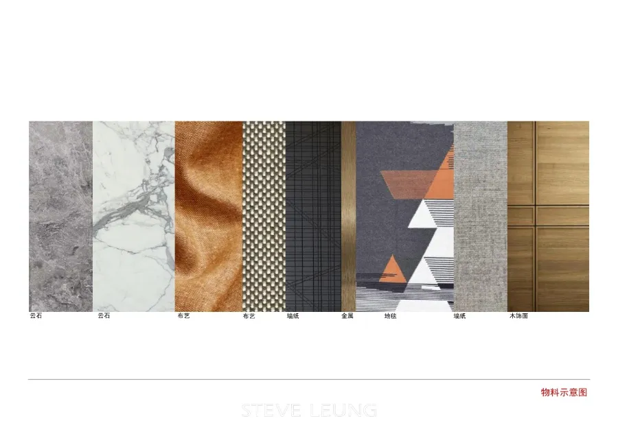 梁志天－中山100㎡轻奢样板间丨CAD施工图+效果图+物料表丨156M