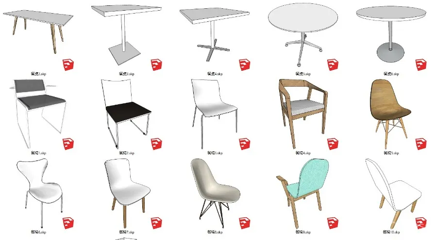 办公设计必备丨619个办公空间专用SU模型丨2.18G