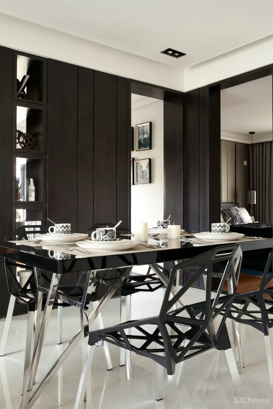 徐树仁 杭州丽景山样板房丨CAD施工图+效果图+实景照片丨32.4M