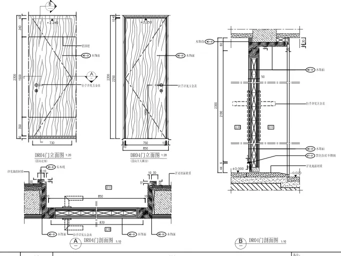梁志天－中山100㎡轻奢样板间丨CAD施工图+效果图+物料表丨156M