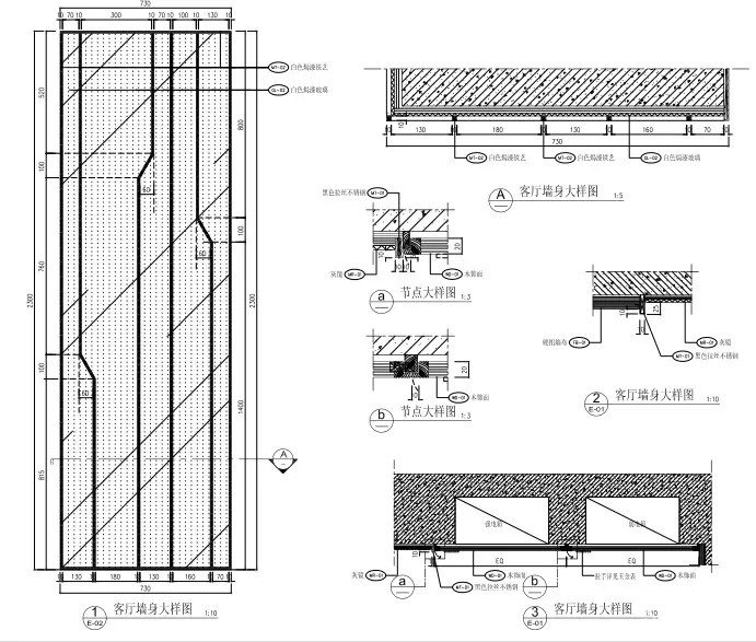 梁志天－中山100㎡轻奢样板间丨CAD施工图+效果图+物料表丨156M