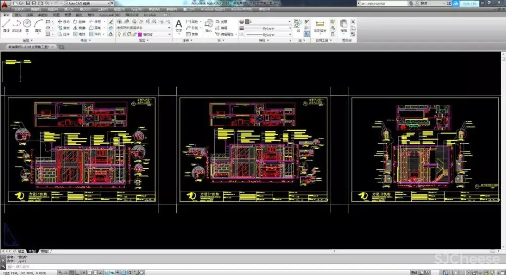 简约别墅设计案例丨CAD施工图+效果图+平面图、立面图丨41M
