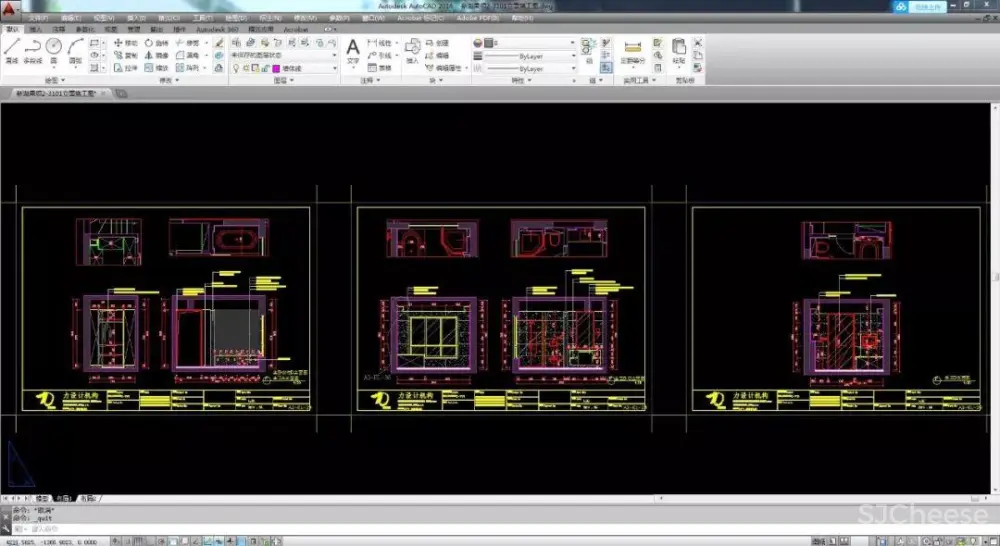 简约别墅设计案例丨CAD施工图+效果图+平面图、立面图丨41M