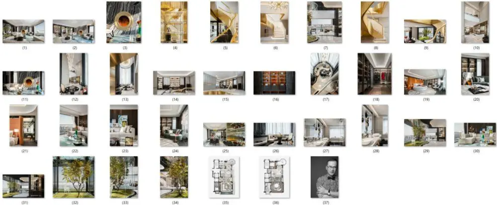 邱德光 – 北京叠墅样板房丨设计方案PPT（可编辑）+效果图+摄影丨182M