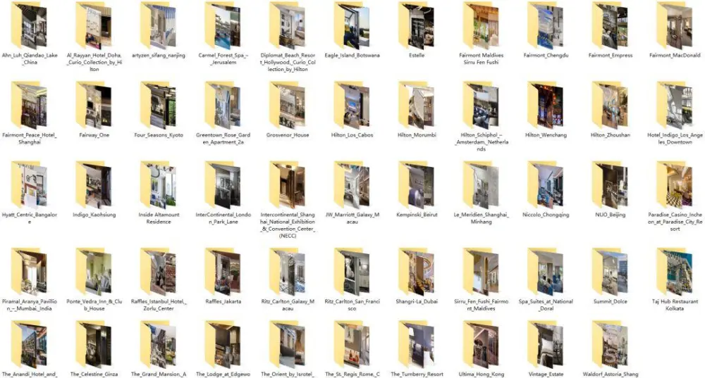 室内工装设计 – HBA作品案例合集丨高清摄影54套626张丨434M