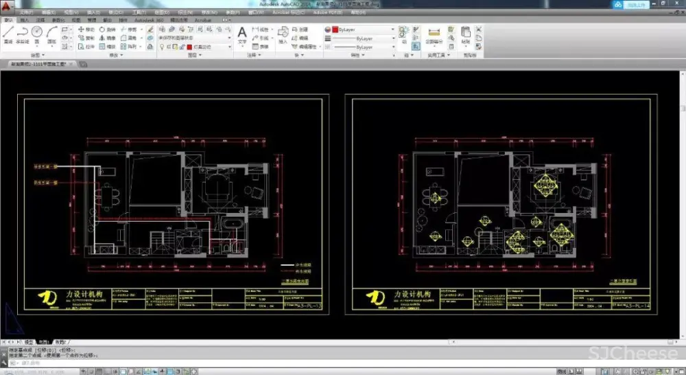 简约别墅设计案例丨CAD施工图+效果图+平面图、立面图丨41M
